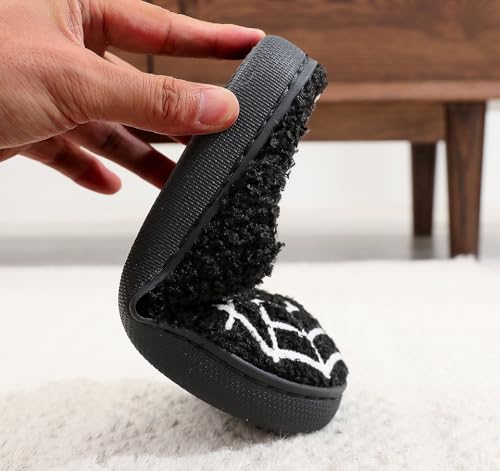 Image of Slippers for Women Men Fuzzy Memory Foam Slipper Fluffy Winter Soft Warm Slip On House Shoes