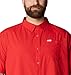 Columbia Mens Slack Tide Short Sleeve Camp Shirt, Red Spark, Medium