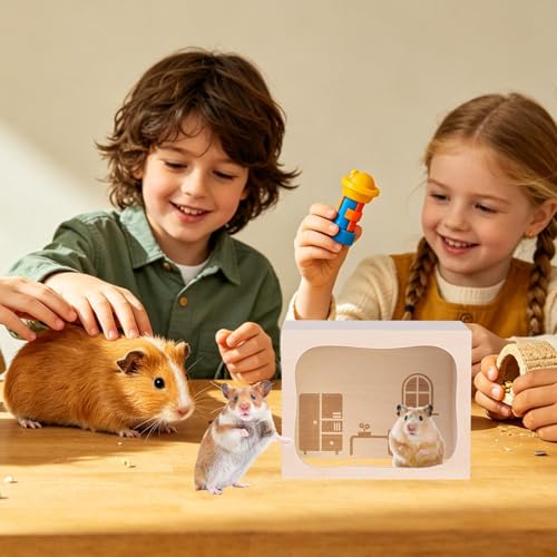 Gerbil Maison en bois pour petits animaux comme le hérisson - 4