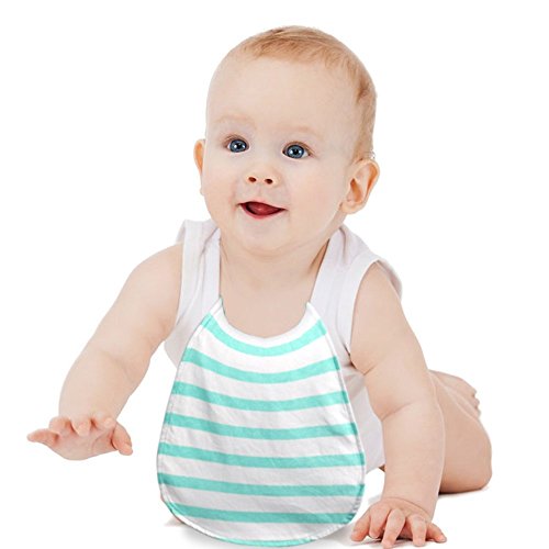 image for iZiv 4 Pack Baby Burp Cloths Feeding Nursing Towel Accessory, 3 Layers