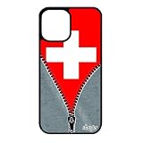 utaupia Cover in silicone per iPhone 12 Mini Bandiera Svizzera 128 GB portatile Basket Football Euro Coppa del Mondo Nero Foot Made in France