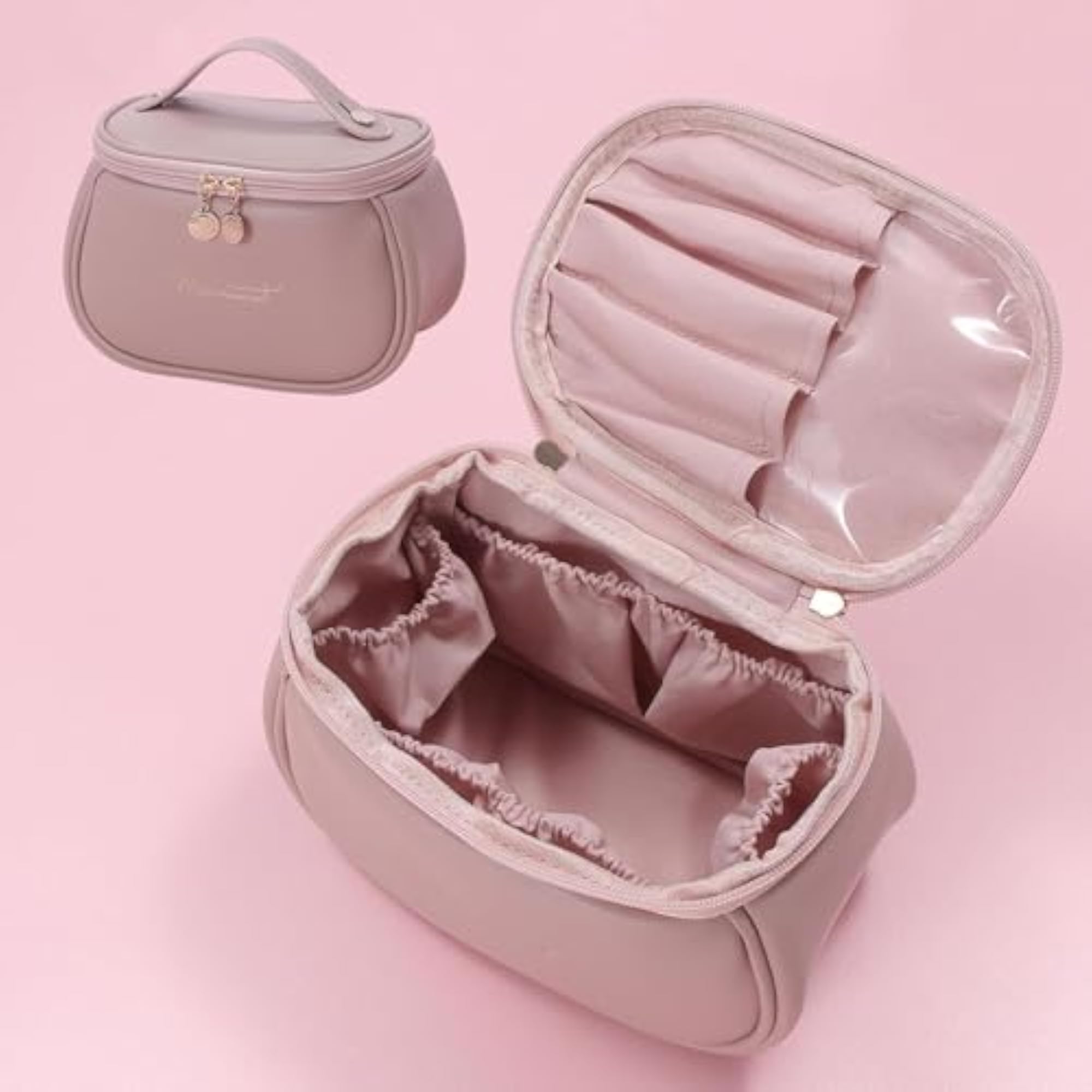 Large Capacity Women's Makeup Travel Bag Portable Organizer Pouch
