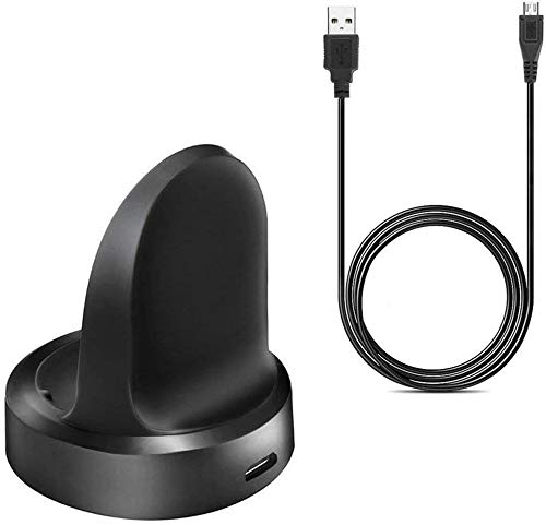 Housemate Compatible with Gear S3 Charger, Gear S3 Smart Watch Charging Cradle Dock for Samsung Gear S3 Classic/Frontier Smart Watch SM-R800 SM-R810 SM-R815 (Black)