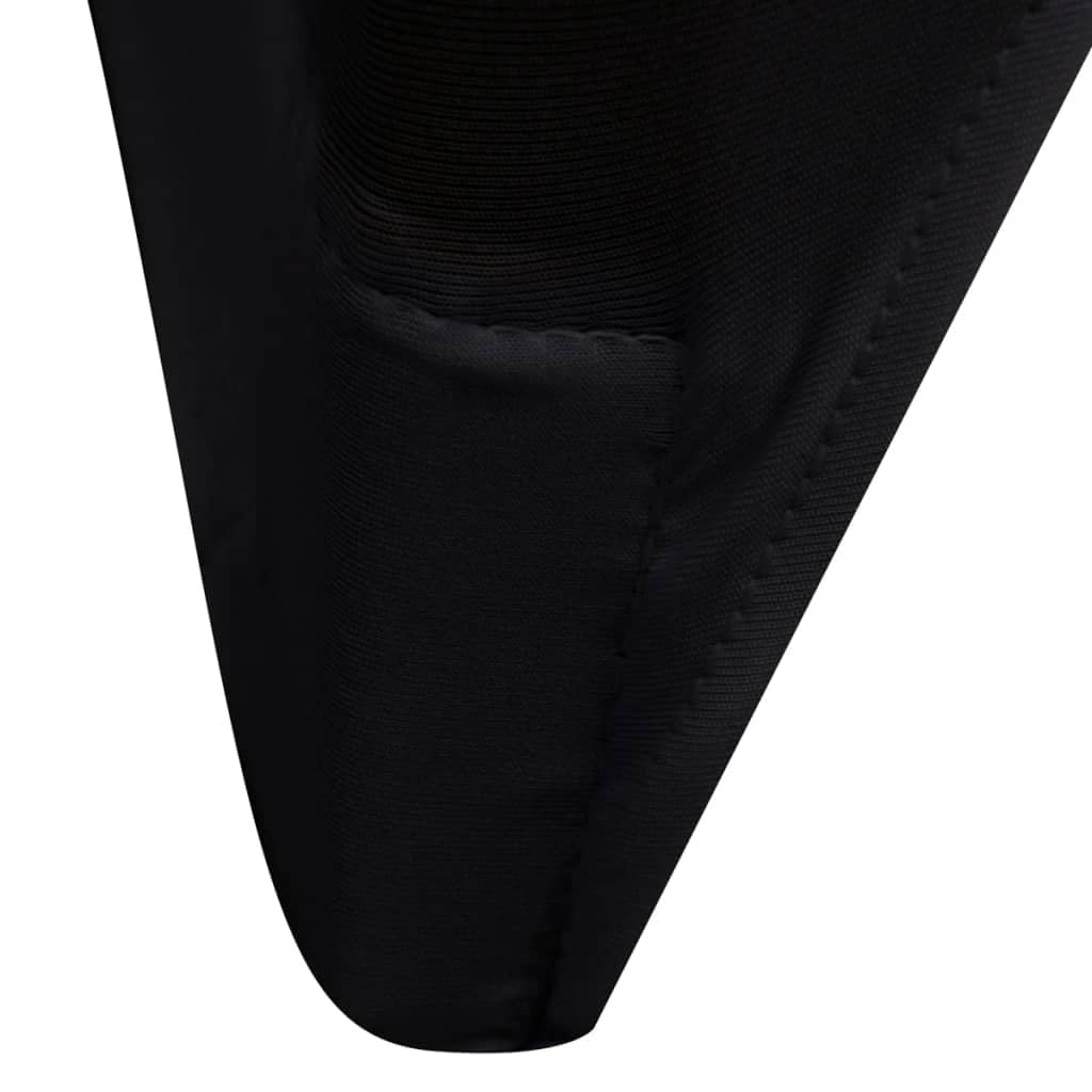 Fundas elásticas para sillas de boda, banquetes y conferencias, 24 unidades, color negro