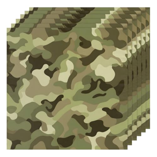 Servilletas de Tela Camuflaje Set x6 50.5x50.5 cm miniatura 1
