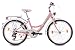 CHRISSON Relaxia - Bicicleta infantil de 24 pulgadas para niña, color rosa,...