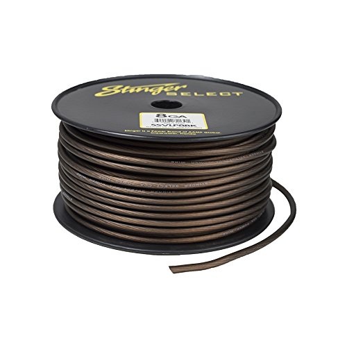 Stinger SSVLP8BK 8Ga Matte Black Power Wire 250'