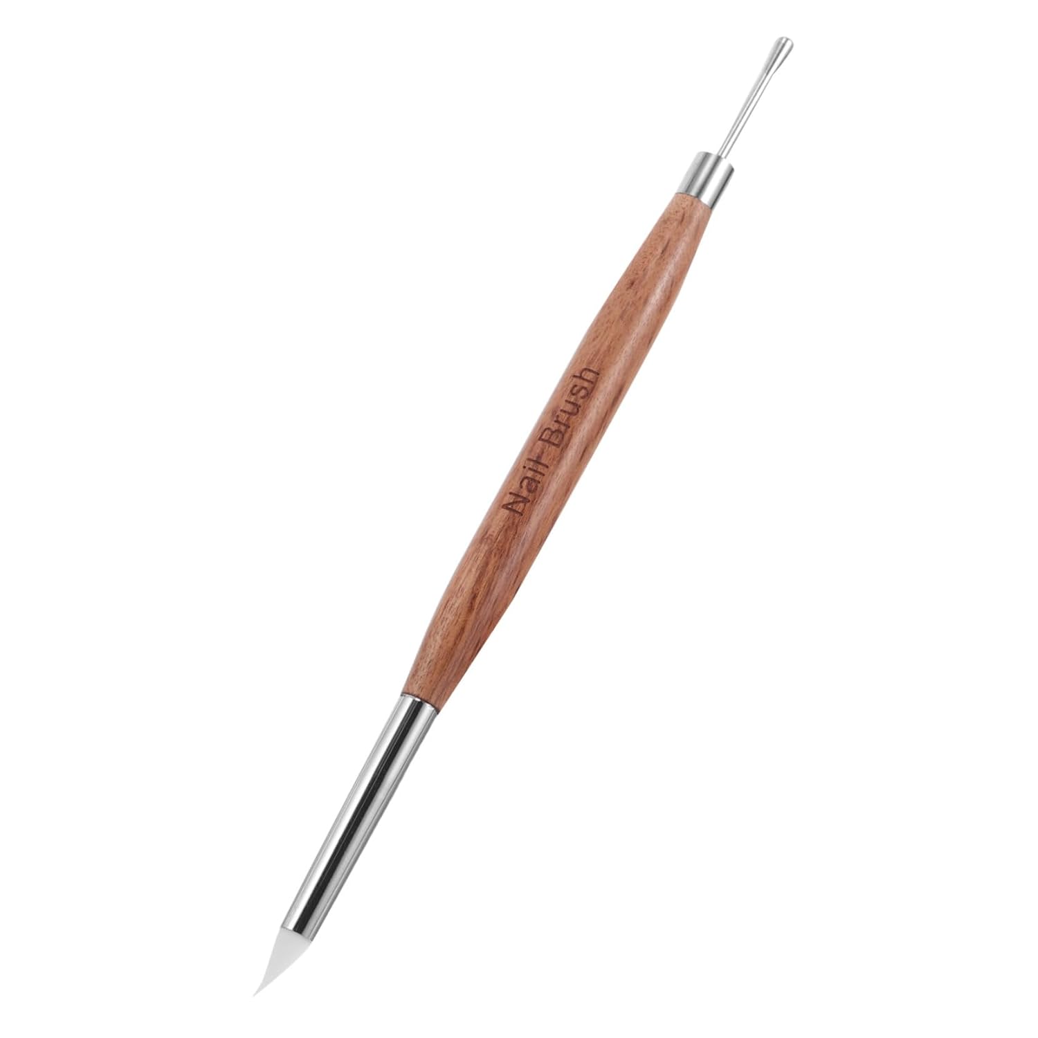 CALLARON Dual Ended Gel Brush Nail Art Pen Nail Design Pen for Gel Polish Dotting Carving Scraping Embossing and Painting 6.49 Inch Supplies for Salon and Home Use