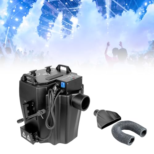 Máquina de niebla de hielo seco, máquina de niebla baja de 6000 W con tubo, máquina de humo jumbo para efectos en escenario, fiesta, boda y club, certificación CE miniatura 1