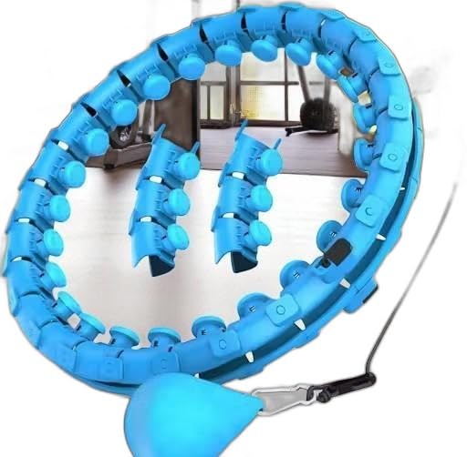 Weighted Hula Ring Hoop Weight Loss Circle Detachable with 24 Ring(52 Inch) 360 Degree Spinning Ball for Men & Women Adults Weight Loss, Smart Exercise Equipment - (Multicolour) |PAR-P515-image-32