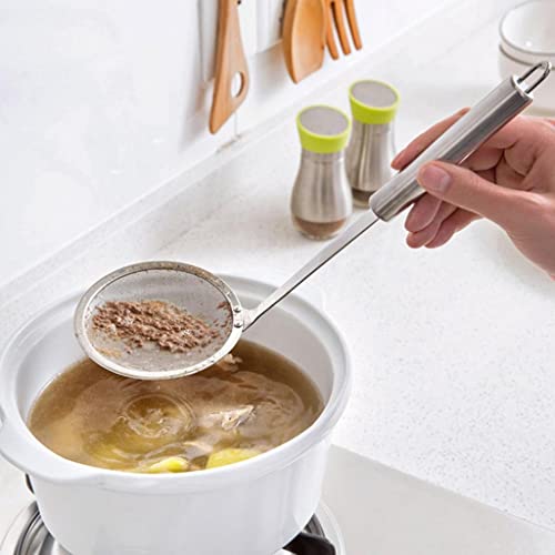 NC Colher de Filtro para Fritar com 2 Pacotes, Concha, Coador, Colher de aço Inoxidável, Panela Quen