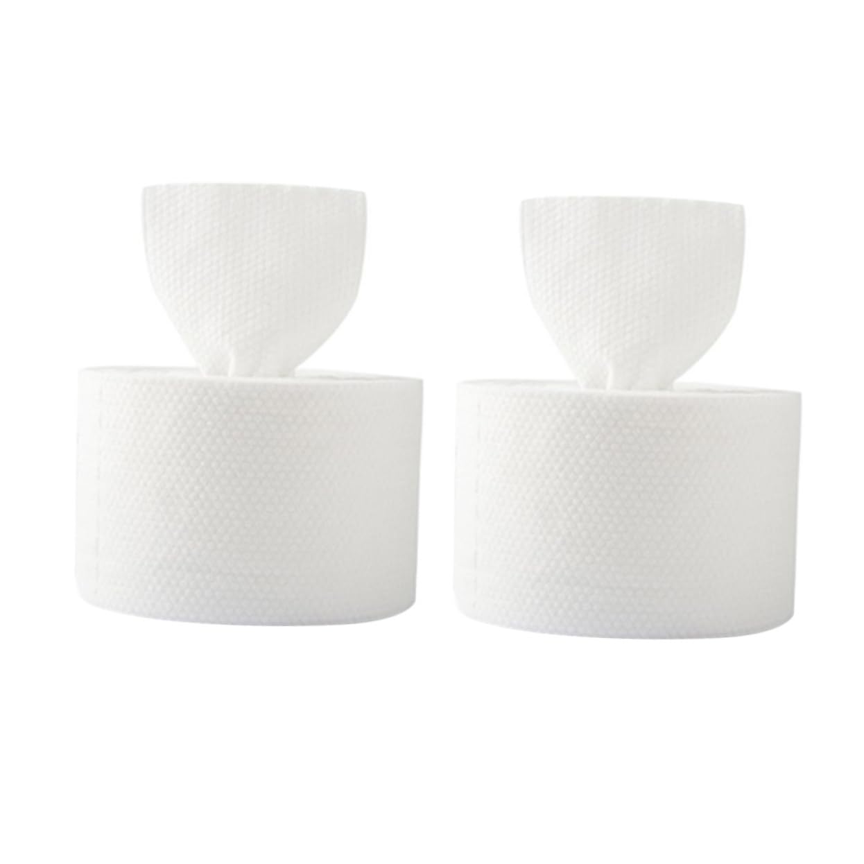 2rolls Cotton Towels of Dry Wet Cleansing Wipes for Makeup Removal Facial Masks Travel and Super Absorbent Towels