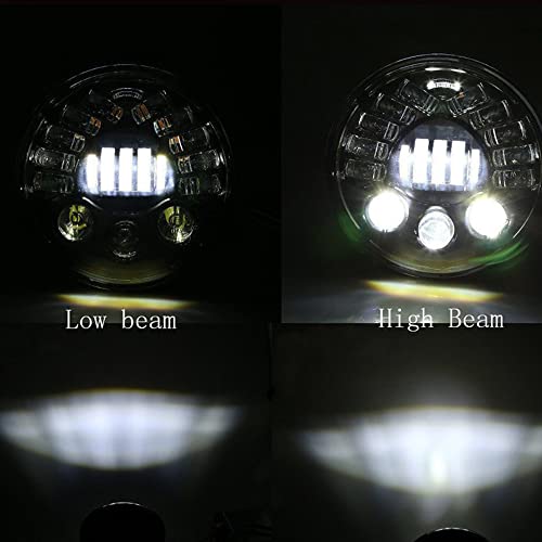 7 Polegada Farol Da Motocicleta LED Dia Running Light Turn Signal Light H4 Para Harley BMW R NineT R