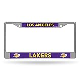 Los Angeles Lakers Lightweight Chrome Metal License Plate Frame