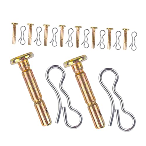 JOINPAYA 12juego Accesorios para Quitanieves De Pasadores De Corte y Chavetas para Quitanieves De Repuesto De Metal Duradero para Proteger La Barrena De Daños y Lanzadores De Nieve