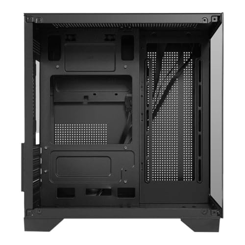GABINETE GAMER DUEX AQUARIO, MID-TOWER, LATERAL E FRONTAL DE VIDRO, PRETO, SEM FAN- DXJ270-2