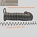 MyyYiTar 59in(1.5M) Spring Wire Cable with Loops 4mm Thickness Rubber Coated Stainless Wire Tether Lock,Clear