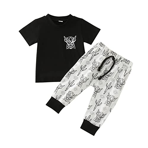 Lykmera Camiseta de manga curta para meninos e meninas com estampa de desenho animado para meninas (