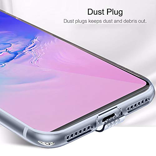 Image of TheGiftKart Back Cover Soft Case for Samsung Note 10 Plus 5G | Best Camera Protection | Inbuilt Dust Plugs & Anti-Slip Grip | Ultra Clear Slim Back Cover Case (Silicone, Transparent)