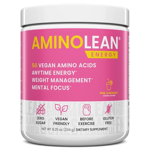 RSP NUTRITION AminoLean Pre Workout Powder, Amino Energy & Weight Management with Vegan BCAA Amino