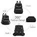 Shengxi Rucksack tasche 2 in 1 damen, Soft Leder handtasche Rucksack für Damen, Damen Freizeit multifunktional rucksack mittelgroß für den täglichen Gebrauch auf Reisen, Arbeit und Schule, schwarz