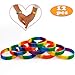 vamei Pulseras Rainbow de Orgullo Gay 6 Colores Pulseras de Caucho de Silicona LGBT Party Pulseras Covenant de Yahweh - 12 Piezas
