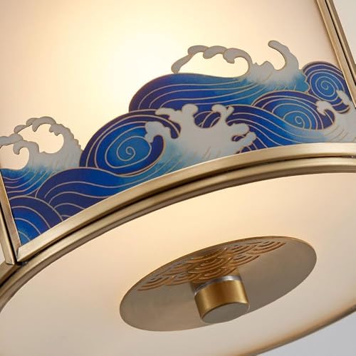 Éclairage de pendentif en verre moderne GWJKG pour salon cosy
