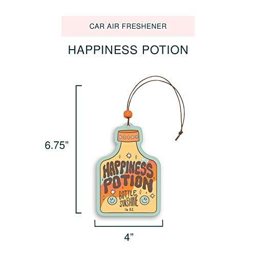 Image of Studio Oh! Kind To All Kinds Set of 2 Hanging Car Air Freshener, Long-Lasting Fragrance, Odor Eliminator, Scented Car Accessory for Auto Interior, Decorative Air Freshener, 4 x 7.5 in