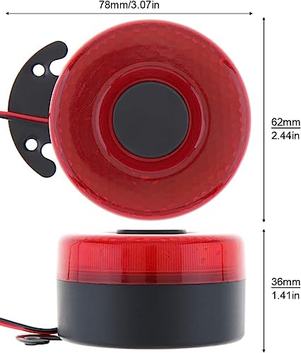 Image of 2Pcs Back Up Alarm for Truck Car, 12V /24V 105dB Reverse Beeper Car Reverse Alarm Vehicle Auto Back Up Horn with Light