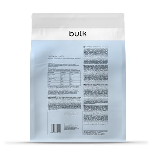 Bulk Pure Whey Protéine en Poudre, Cookies Chocolat, 22g Protéines et 5g BCAA portion, Shake de Whey, Faible en sucre, Favorise la croissance la récupération musculaires, Mélange facile, 500g – vue 7
