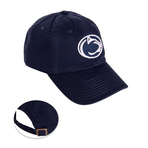 Desert Cactus Penn State University Baseball Hat Pennsylvania PSU Nittany Lions Brimmed Embroidered Hats Cap Adjustable Cloth Strap Adult (Style B1)