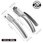 Gourmet Easy Garlic Press Lifetime Replace, No Need to Peel, Fine & Coarse - Image 2