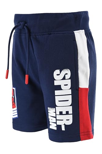 Short Marvel Spider-Man ado confortable en molleton de coton et cordon
