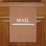 Mail Catcher Post Catcher Bag for Mail Slots Post Efficient Reduces drafts for Home Office and Garage Doors (Tan)…