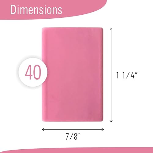 Miniatura 3 de Borradores rosados, 40 unidades, borrador sin látex para niños, borrador cuadrado, borradores a granel para suministros escolares, arte y uso de