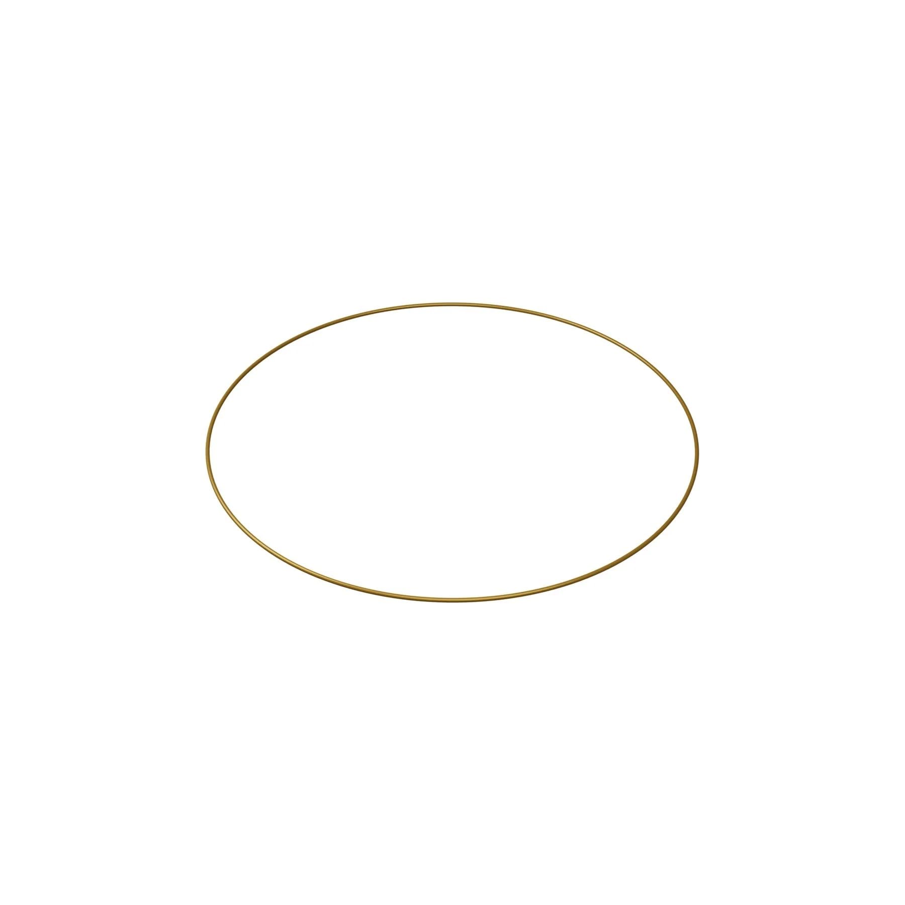 Fsuk Gold 40Cm Bridesmaid Flower Hoop - Wedding Wire Ring Wreath Display