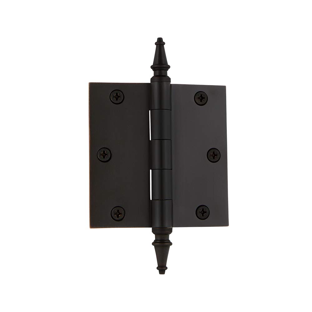 Nostalgic Warehouse Steeple Tip Residential Door Hinge with Square Corners