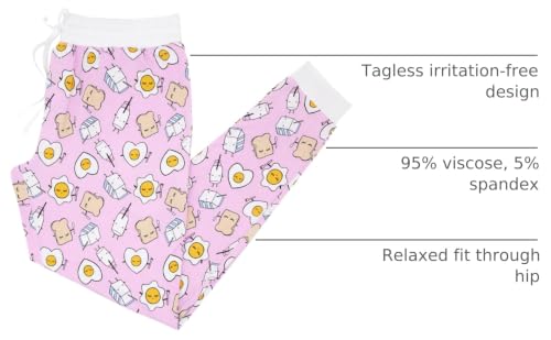Image of Little Sleepies Women's Pajama Bottoms, Jogger-Style Comfy PJ Pants, Viscose from Bamboo Pajamas, Family Matching Outfits