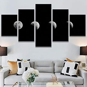 SIGNWIN 5 Panel Canvas Wall Art Astronomy &...