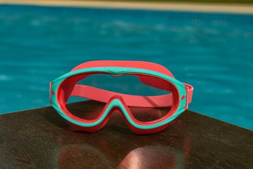 Image of VRT Kids /Men /Women Swimming Goggles Diving Goggles Anti Fog Silicone Waterproof Swimming Goggles (Green & Dark Pink)