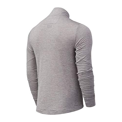 New Balance Men's Nb Heat Grid Half Zip, Athletic Grey , Large #TOP1