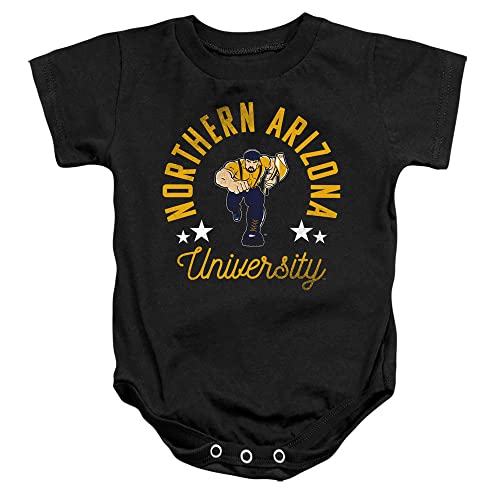 Northern Arizona University Official Lumberjacks Unisex Infant Snap Suit for Baby,Black, 24 Months