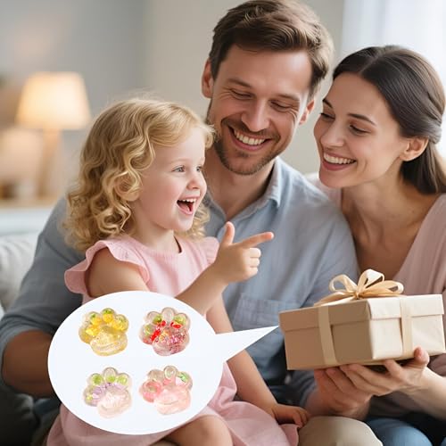 Katzenpfoten Squishy Cat Paw, 4 Stück Squishy Pfote Taba Squishy Paw Big Cat Paw Squishy Toy für Stressabbau Katzenpfoten-Quetschspielzeug Cat Paws Stress Spielzeug Squeeze Toy für Kinder Erwachsene