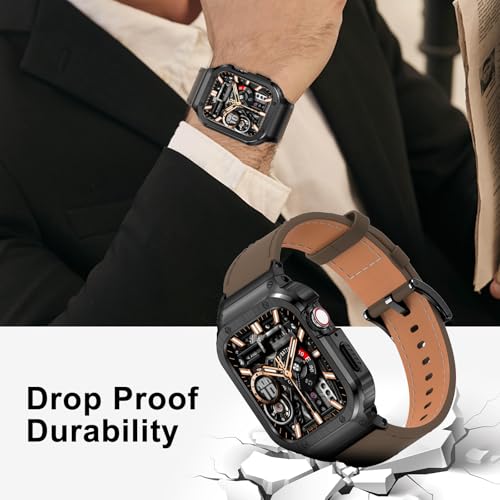 Image of Suplink Stainless Steel Metal Band Compatible with Apple Watch 45m 44mm 42mm 41mm 40mm 38mm, Metal Replacement Strap for iWatch Bands Series 8 7 6 5 4 3 2 1 SE