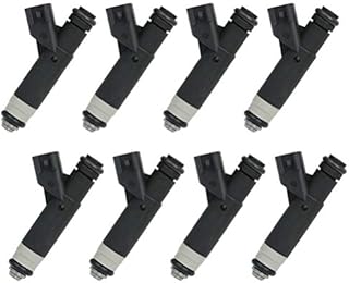 AZHZ 8PCS 4Holes Fuel Injectors 4L3E-9F593-B4C Automotive Replacement Fuel Injector Compatible for Explorer 4.6L 4Doors 2004-2005 for E-250 4.6L 2Doors 2003-2004 2007-2009