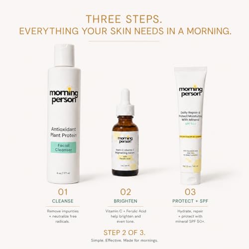 Image of Vitamin C Brightening Serum with Citrustem & Ferulic Acid | Morning Person