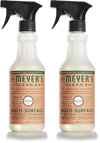 Image of MRS. MEYER'S CLEANDAY All-Purpose Cleaner Spray, Geranium, 16 fl. oz (Pack of 2)
