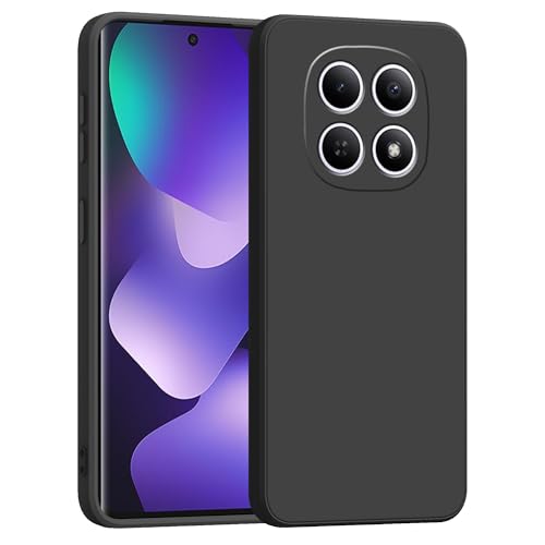 Image of amazon basics Back Cover for Redmi Note 15 5G | Ultra Slim Soft Rubberised Case | Matte Silicone Flexible Mobile Case | Camera Protection - Black