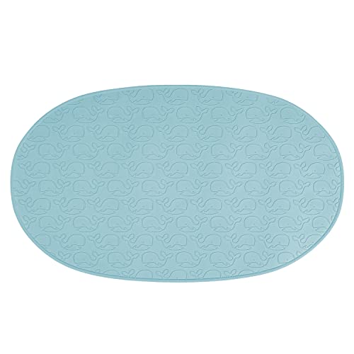 MyHappyBath Mat Tapis de bain pour bébé avec surface antidérapante Motif baleine 42 x 25 cm