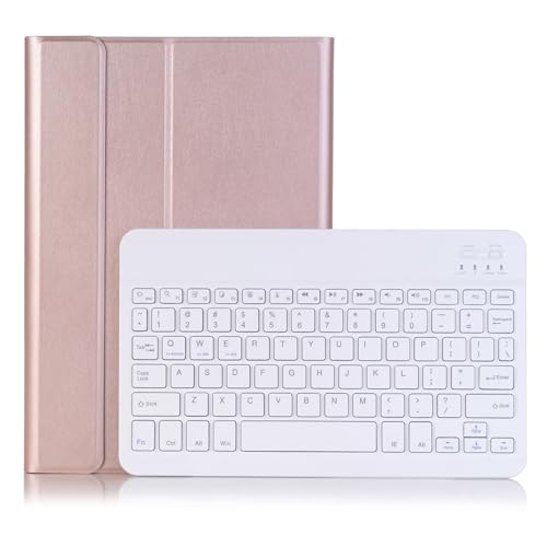 Housse cuir avec clavier Samsung Galaxy Tab A8 10.5 Rose Golden